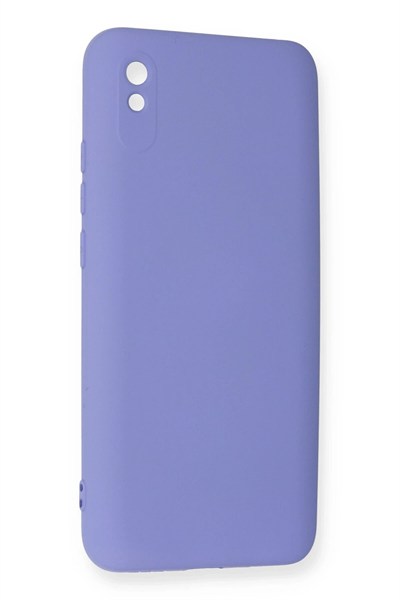 Mey İthalat®   Redmi 9A Kılıf Nano içi Kadife Silikon - Lila