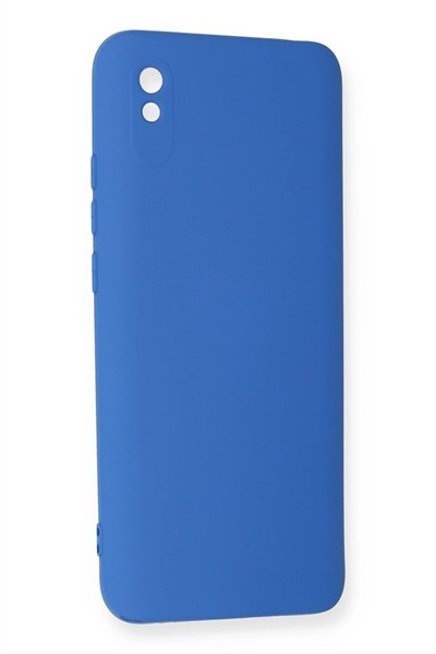 Mey İthalat®   Redmi 9A Kılıf Nano içi Kadife Silikon - Mavi