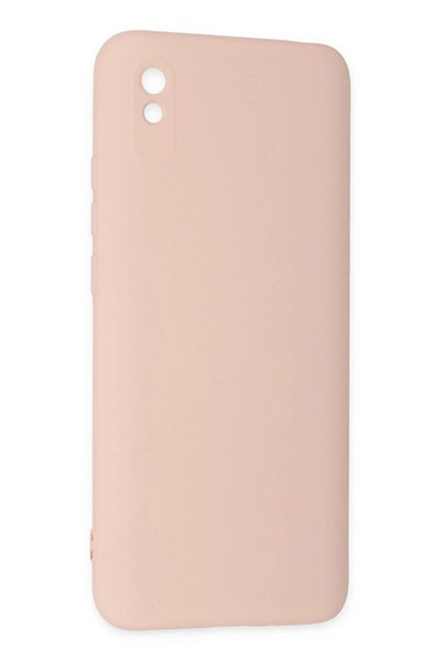 Mey İthalat®   Redmi 9A Kılıf Nano içi Kadife Silikon - Pudra
