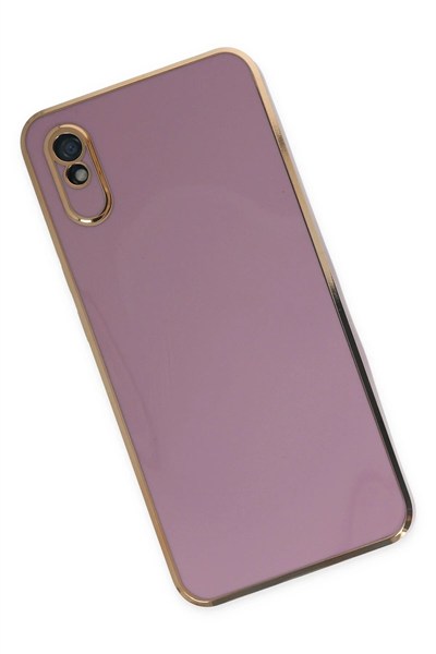 Mey İthalat®   Redmi 9A Kılıf Volet Silikon - Mor