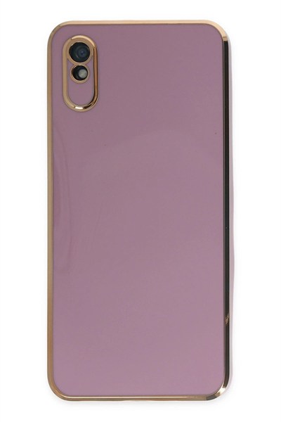 Mey İthalat®   Redmi 9A Kılıf Volet Silikon - Mor