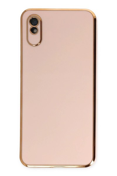 Mey İthalat®   Redmi 9A Kılıf Volet Silikon - Pembe