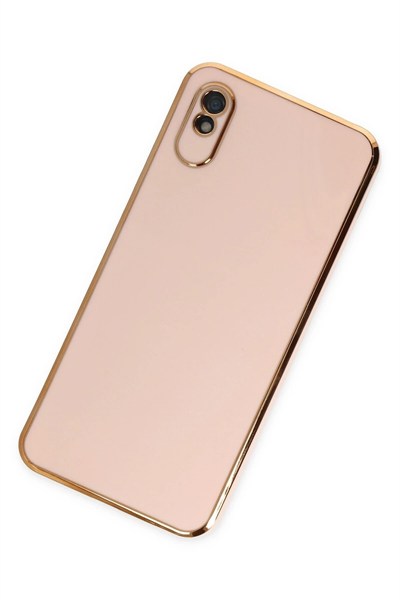 Mey İthalat®   Redmi 9A Kılıf Volet Silikon - Pembe