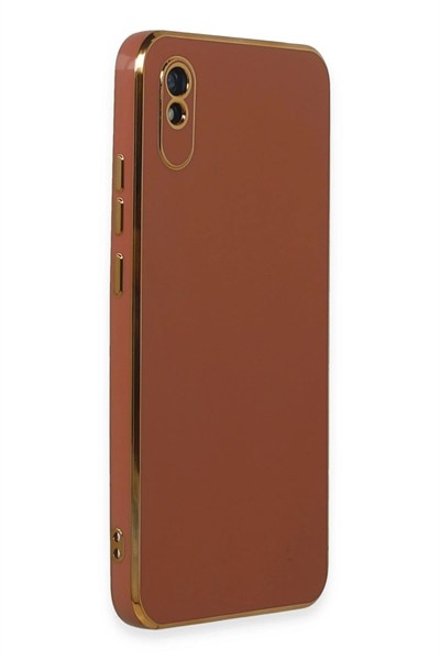Mey İthalat®   Redmi 9A Kılıf Volet Silikon - Kırmızı