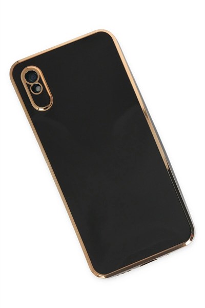 Mey İthalat®   Redmi 9A Kılıf Volet Silikon - Siyah