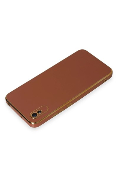 Mey İthalat®   Redmi 9A Kılıf Volet Silikon - Kırmızı