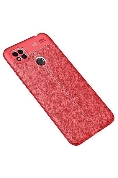 Mey İthalat®   Redmi 9C Kılıf Auto Focus Kapak - Kırmızı
