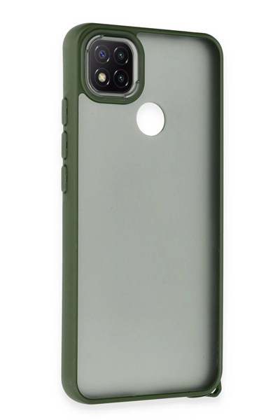 Mey İthalat®   Redmi 9C Kılıf Elegant Kapak - Yeşil