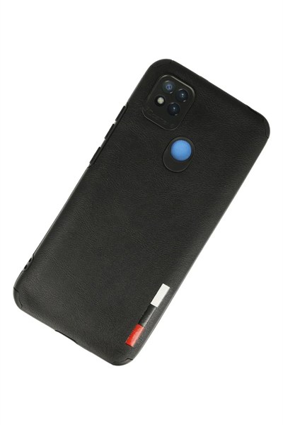 Mey İthalat®   Redmi 9C Kılıf Loop Deri Silikon - Siyah