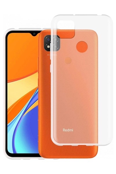 Mey İthalat®   Redmi 9C Kılıf Lüx Şeffaf Silikon