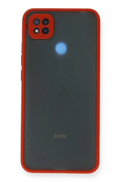 Mey İthalat®   Redmi 9C Kılıf Montreal Silikon Kapak - Kırmızı