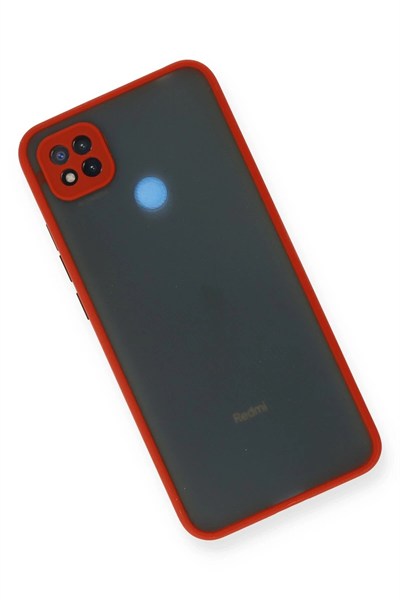 Mey İthalat®   Redmi 9C Kılıf Montreal Silikon Kapak - Kırmızı