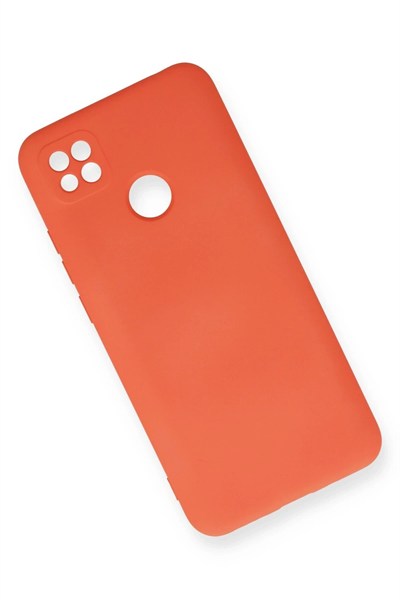 Mey İthalat®   Redmi 9C Kılıf Nano içi Kadife Silikon - Turuncu