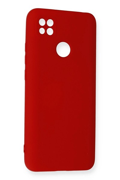 Mey İthalat®   Redmi 9C Kılıf Nano içi Kadife Silikon - Kırmızı