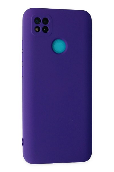 Mey İthalat®   Redmi 9C Kılıf Nano içi Kadife Silikon - Mor