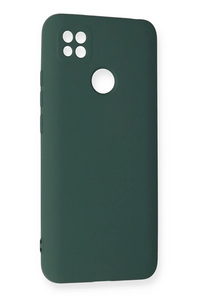 Mey İthalat®   Redmi 9C Kılıf Nano içi Kadife Silikon - Koyu Yeşil