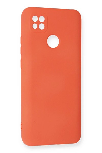 Mey İthalat®   Redmi 9C Kılıf Nano içi Kadife Silikon - Turuncu