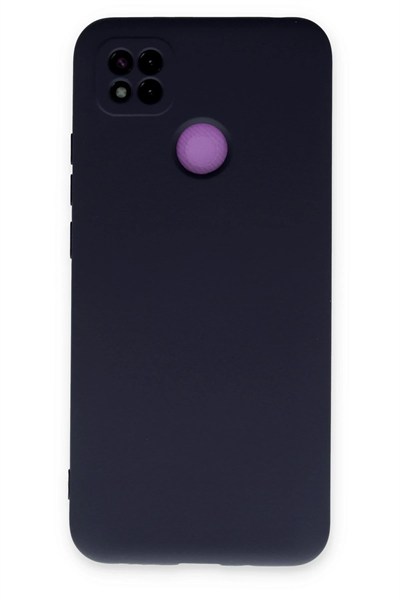 Mey İthalat®   Redmi 9C Kılıf Nano içi Kadife Silikon - Lacivert