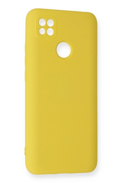 Mey İthalat®   Redmi 9C Kılıf Nano içi Kadife Silikon - Sarı