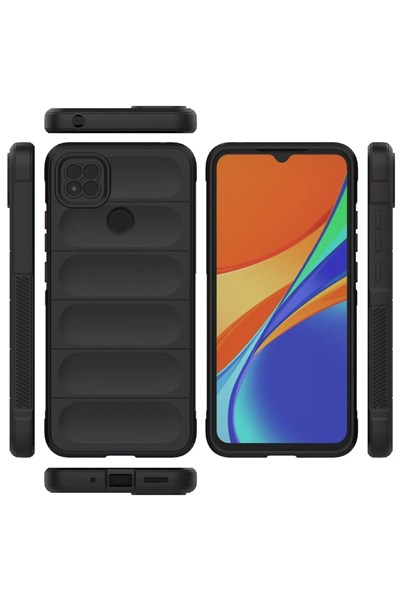 Mey İthalat®   Redmi 9C Kılıf Optimum Silikon - Siyah