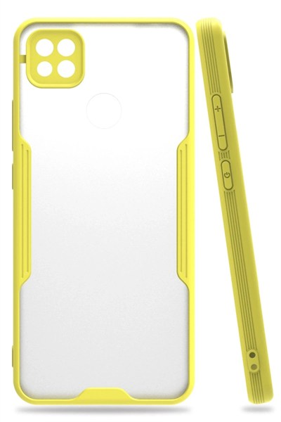 Mey İthalat®   Redmi 9C Kılıf Platin Silikon - Sarı