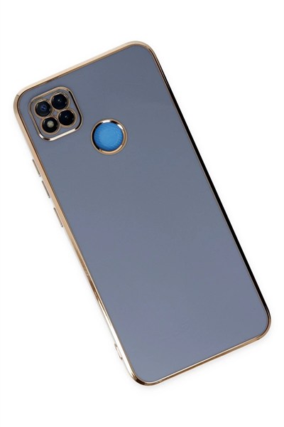 Mey İthalat®   Redmi 9C Kılıf Volet Silikon - Mavi