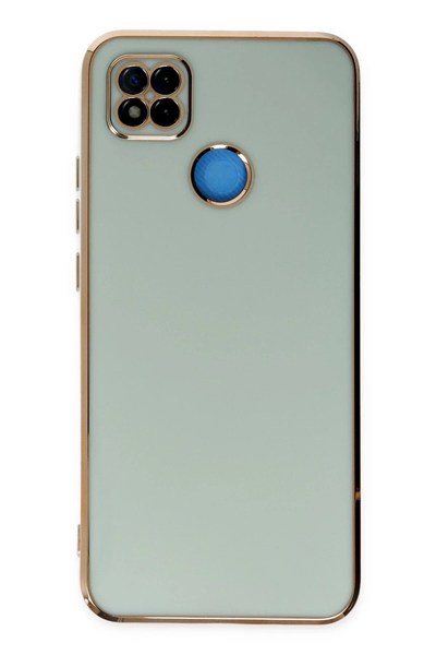Mey İthalat®   Redmi 9C Kılıf Volet Silikon - Açık Yeşil