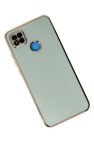 Mey İthalat®   Redmi 9C Kılıf Volet Silikon - Açık Yeşil
