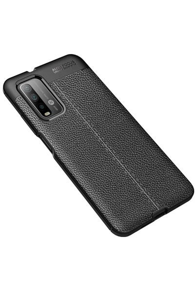 Mey İthalat®   Redmi 9T Kılıf Auto Focus Kapak - Siyah
