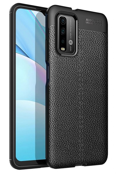 Mey İthalat®   Redmi 9T Kılıf Auto Focus Kapak - Siyah