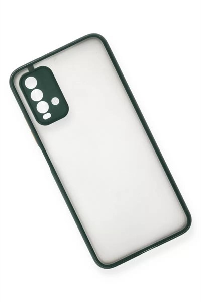 Mey İthalat®   Redmi 9T Kılıf Montreal Silikon Kapak - Yeşil