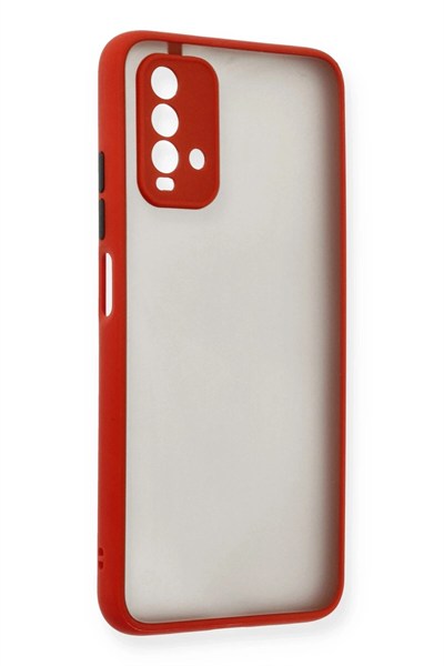 Mey İthalat®   Redmi 9T Kılıf Montreal Silikon Kapak - Kırmızı