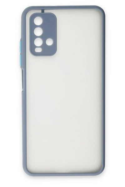Mey İthalat®   Redmi 9T Kılıf Montreal Silikon Kapak - Gri