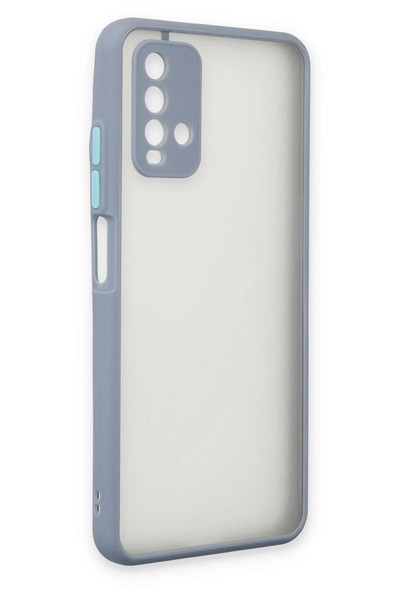 Mey İthalat®   Redmi 9T Kılıf Montreal Silikon Kapak - Gri