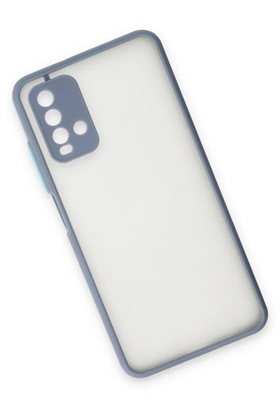 Mey İthalat®   Redmi 9T Kılıf Montreal Silikon Kapak - Gri