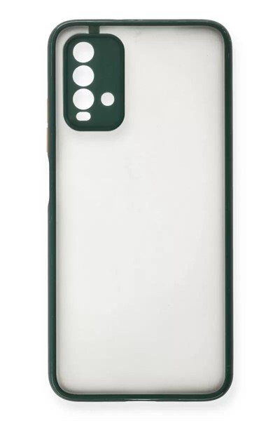 Mey İthalat®   Redmi 9T Kılıf Montreal Silikon Kapak - Yeşil