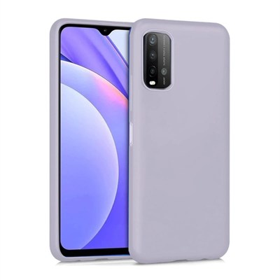 Mey İthalat®   Redmi 9T Kılıf Nano içi Kadife Silikon - Lila