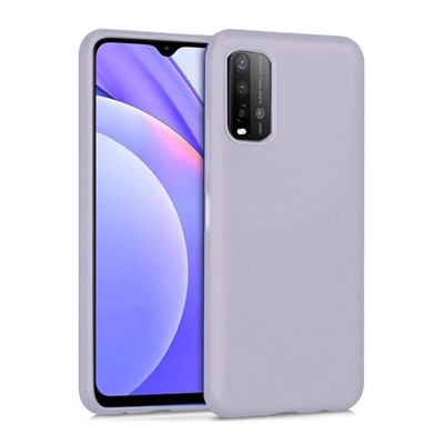 Mey İthalat®   Redmi 9T Kılıf Nano içi Kadife Silikon - Lila