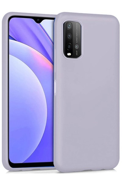 Mey İthalat®   Redmi 9T Kılıf Nano içi Kadife Silikon - Lila
