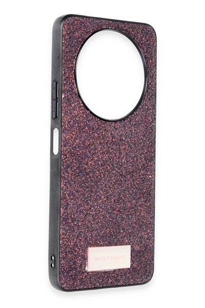 Mey İthalat®   Redmi A3 4G Bright Simli Kapak - Derin Mor