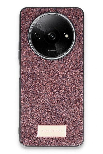 Mey İthalat®   Redmi A3 4G Bright Simli Kapak - Derin Mor