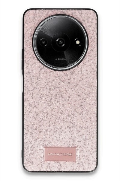 Mey İthalat®   Redmi A3 4G Bright Simli Kapak - Pembe