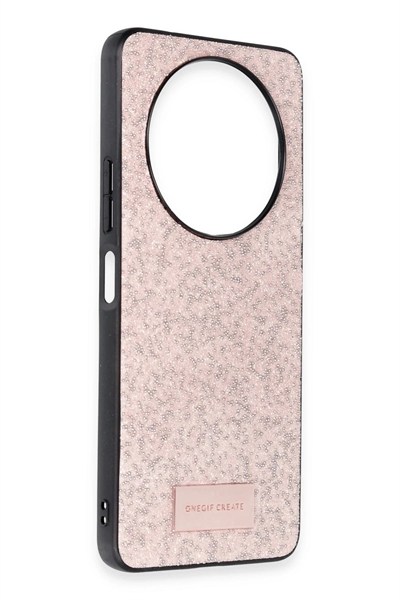 Mey İthalat®   Redmi A3 4G Bright Simli Kapak - Pembe