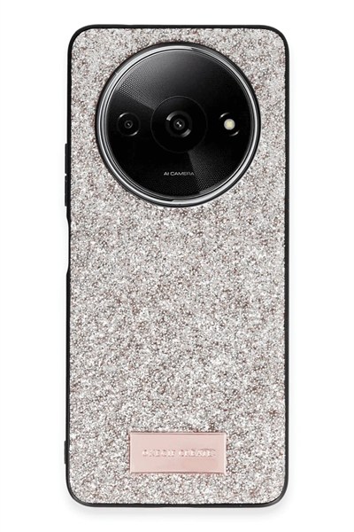 Mey İthalat®   Redmi A3 4G Bright Simli Kapak - Gold