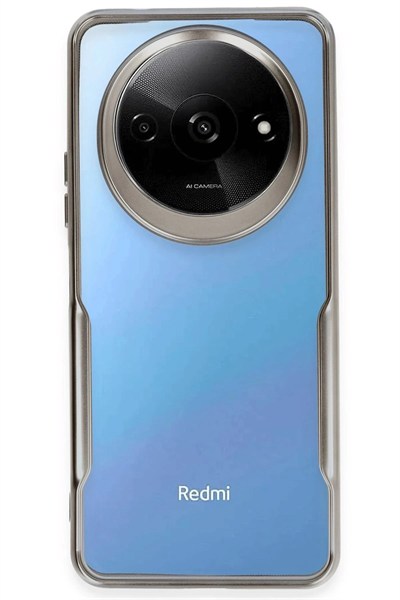 Mey İthalat®   Redmi A3 4G Kılıf Boyi Silikon Kapak - Titan Gri