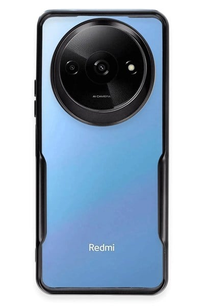 Mey İthalat®   Redmi A3 4G Kılıf Boyi Silikon Kapak - Siyah