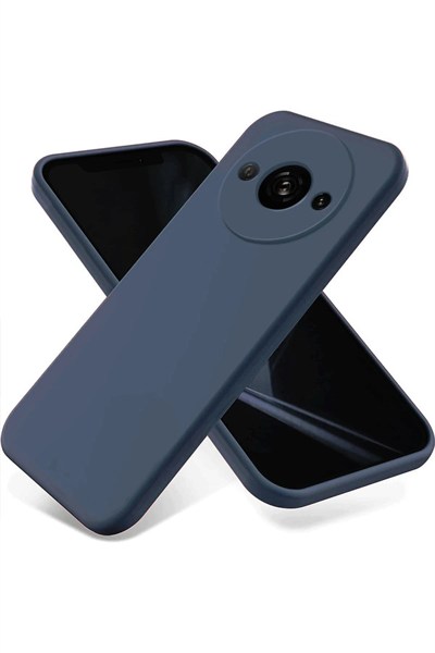 Mey İthalat®   Redmi A3 4G Kılıf First Silikon - Lacivert