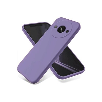Mey İthalat®   Redmi A3 4G Kılıf First Silikon - Lila