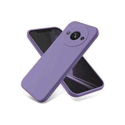Mey İthalat®   Redmi A3 4G Kılıf First Silikon - Lila