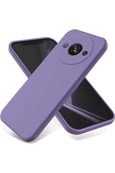Mey İthalat®   Redmi A3 4G Kılıf First Silikon - Lila